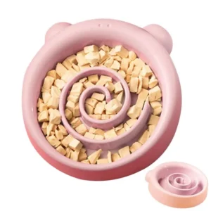 Puzzle Dog Food Bowl Anti-Gulping Interactive...