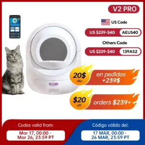Self Cleaning Cat Litter Box, Automatic Cat L...