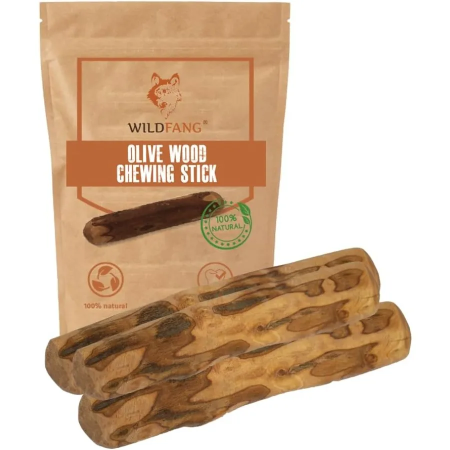 Wildfang Olive Wood Chewing Stick for Dogs Natural Coffee Wood Dog Chew Large Olive Wood Chewing Stick Dog Dental Chew Toy for