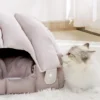 Pet Sofa Dual-Purpose Cat Bed Adjustable Shap...