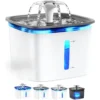 95oz/2.8L Pet Fountain, Automatic Cat Water F...
