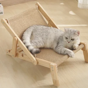 Cat Sisal Lounger Scratching Mat Adjustable C...