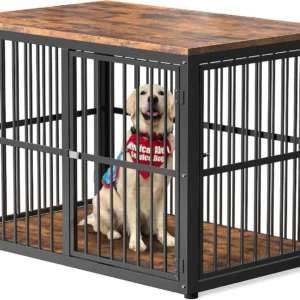 43” Dog Furniture with 3 Doors, XL Wood...