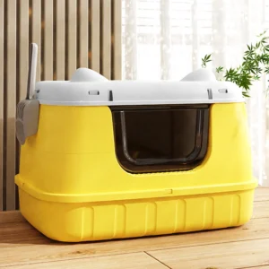 Cat Litter Box Fully Enclosed Cat Litter Box ...