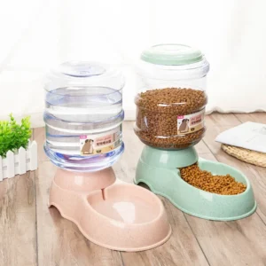 Large Capacity Pet Feeder Bowls Small Dog Foo...