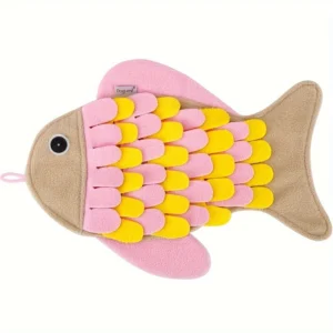 Baisher Suede Cat Snuffle Mat, Interactive Sl...