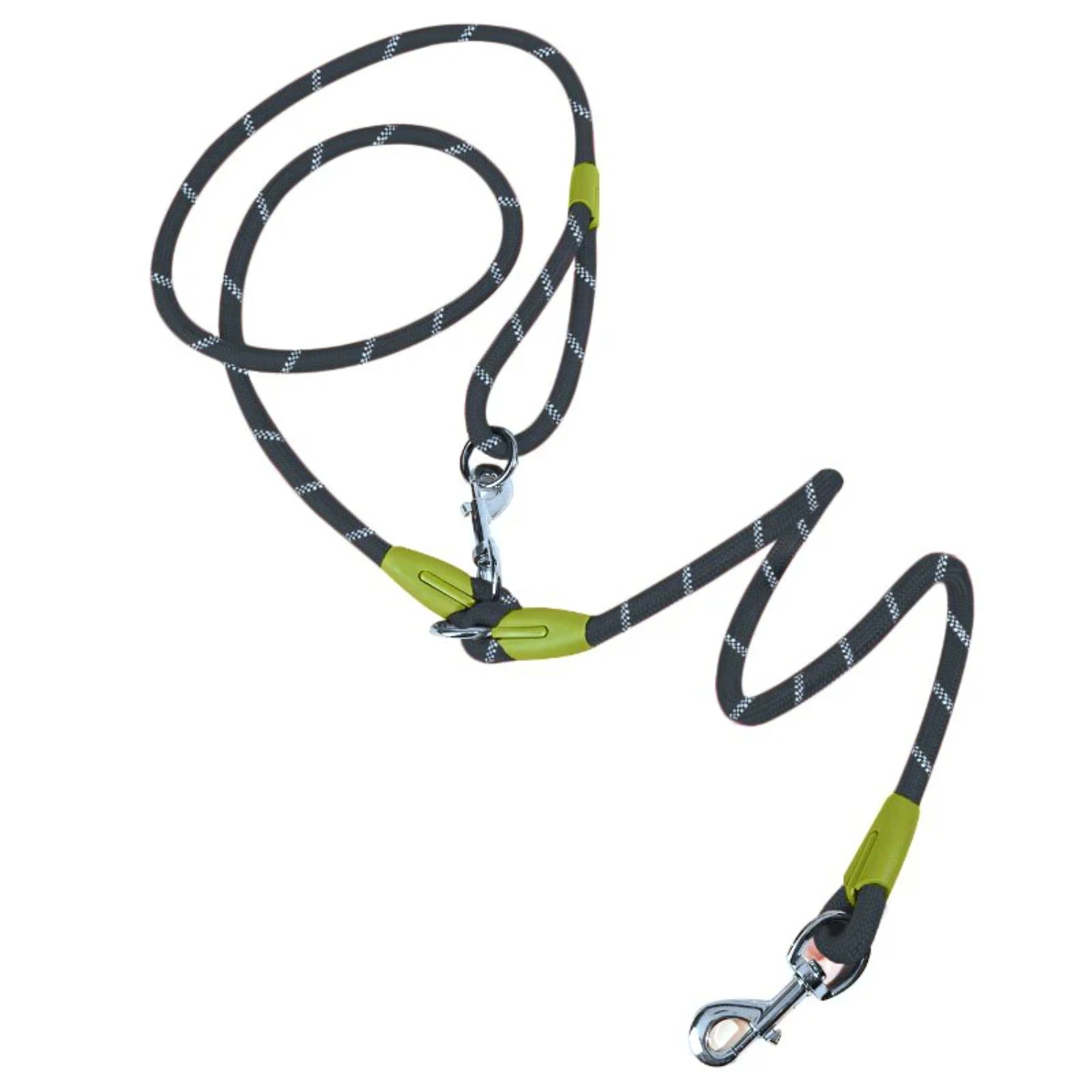 Reflective Nylon Leashes Pet Dogs Chain Traction Rope Leads Running Free Hands Rope Chain Small Large Dogs Pink dog collar Dog