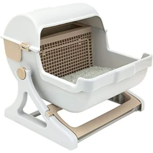 Le you pet semi-automatic quick cleaning cat ...