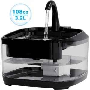 4.5L Large Capacity Cat Water Fountain 3 Type...