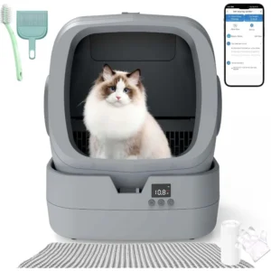 Automatic Cat Litter Box Self Cleaning –...