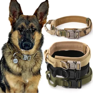 Dog Training Collar Adjustable Tactical Dog C...