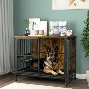 Modern Kennel Dogs Room Up To 80 LB Dog Crate...