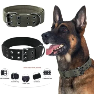 Adjustable Pet Tactical Dog Collar Durable Do...