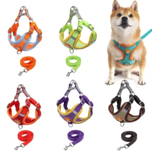 Pet Reflective Dog Harness Medium Large Dog L...